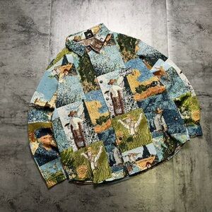 Stussy Van Gogh Embroidered Denin Shirt